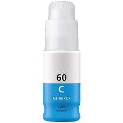 Compatible Canon GI60 ink bottle Cyan